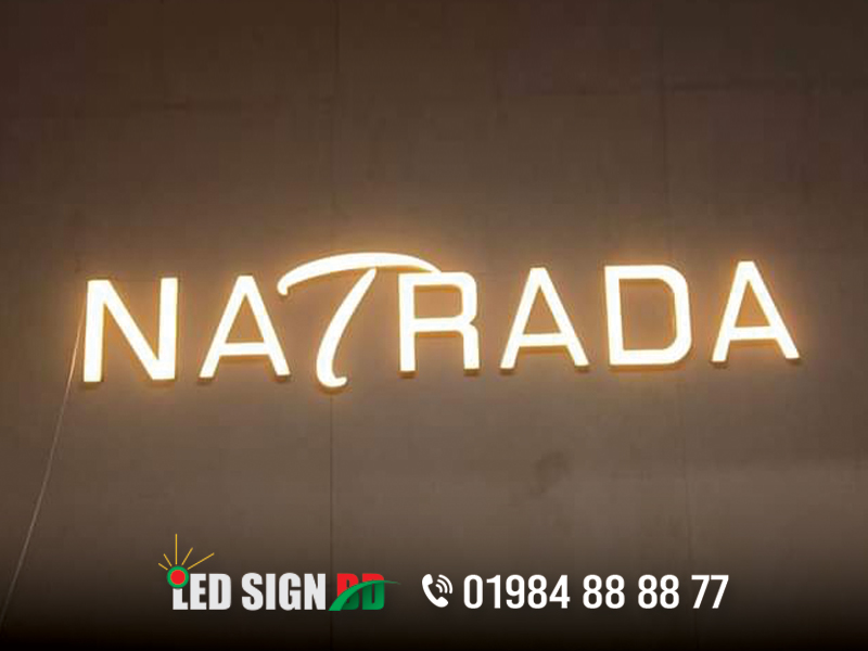 SS TOP LETTER, ACRYLIC TOP LETTER FRONTLIT AND BACKLIT SIGNAGE,