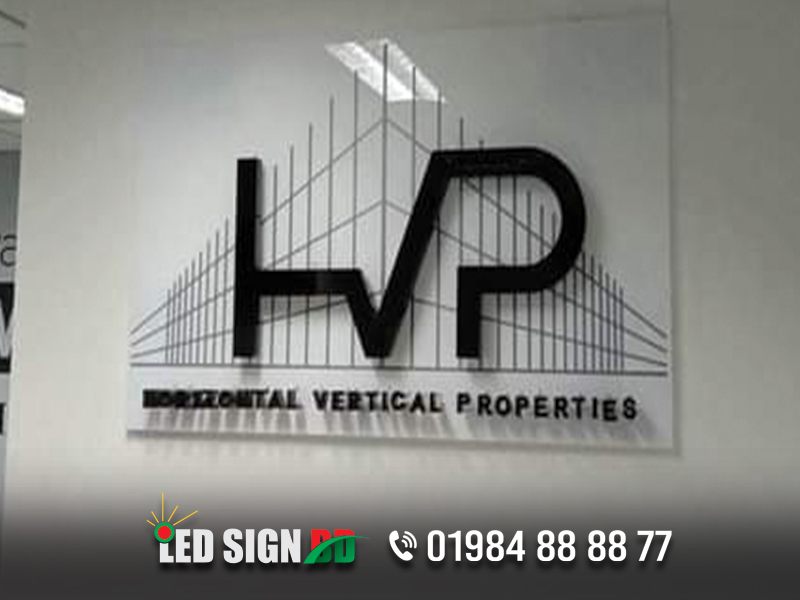 Acryic High Letter Led Signage, Indoor And Out Door Glass Signage, Acrylic 3D Name Plate
