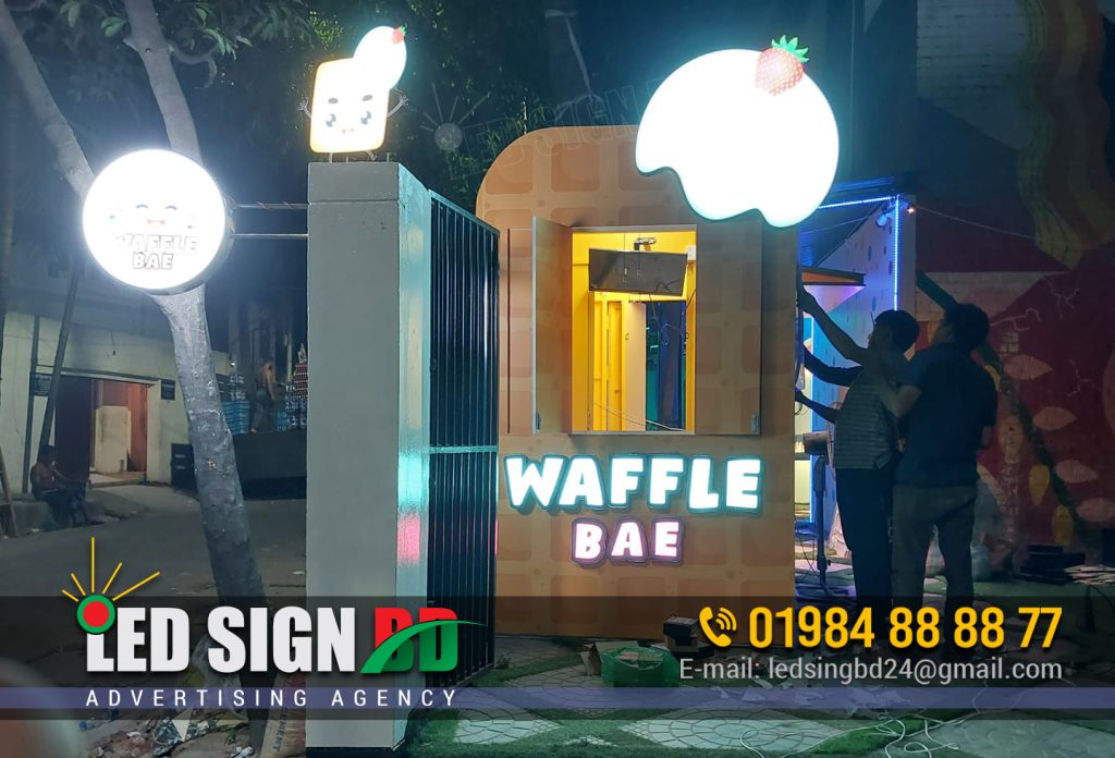 Neon Acrylic Letter Signage BD, Neon Signs, Neon Moon Signage, Restaurant food decoration by neon sigs, fair stall making and signage in Dhaka Bangladesh. Signboard BD, 