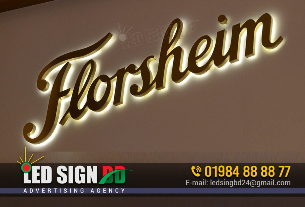 Led Stainless Steel Letters Signage Dhaka
