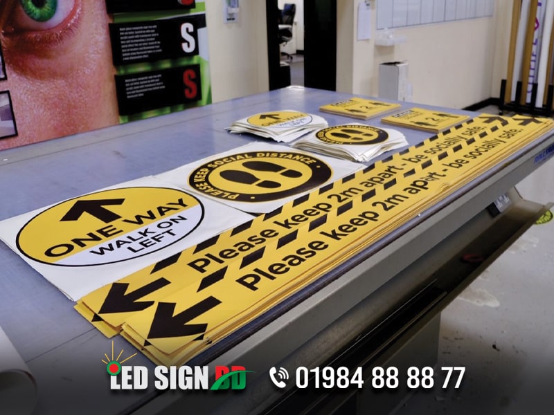 Direction Sign Board, One Way Direction Sign Board, Road Sticker, Road Banner, Trafic Direction, Road Direction, Safety Direction,