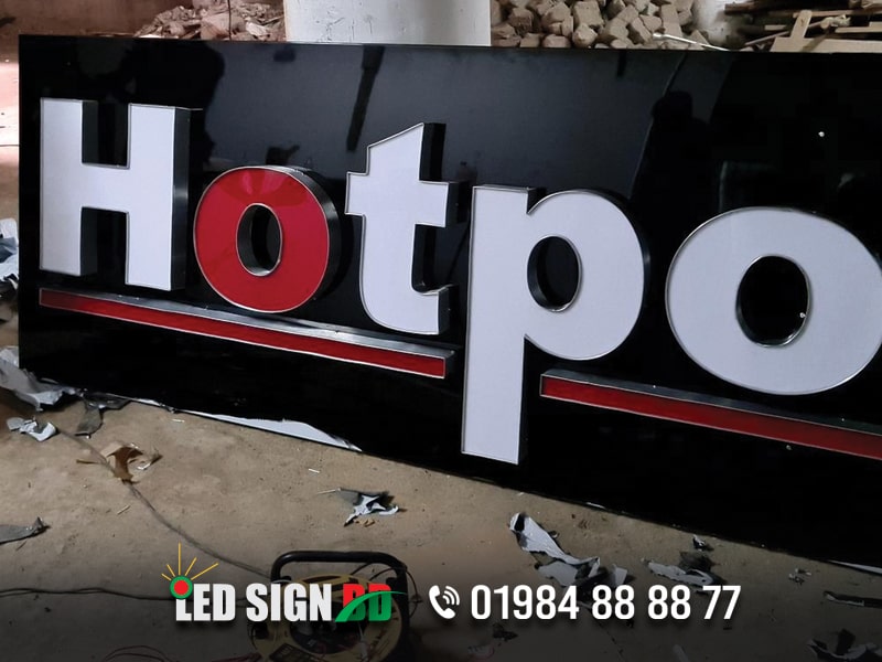 Acrylic 3D Letter Bata Model, 3D Signage Works and Installation bd,