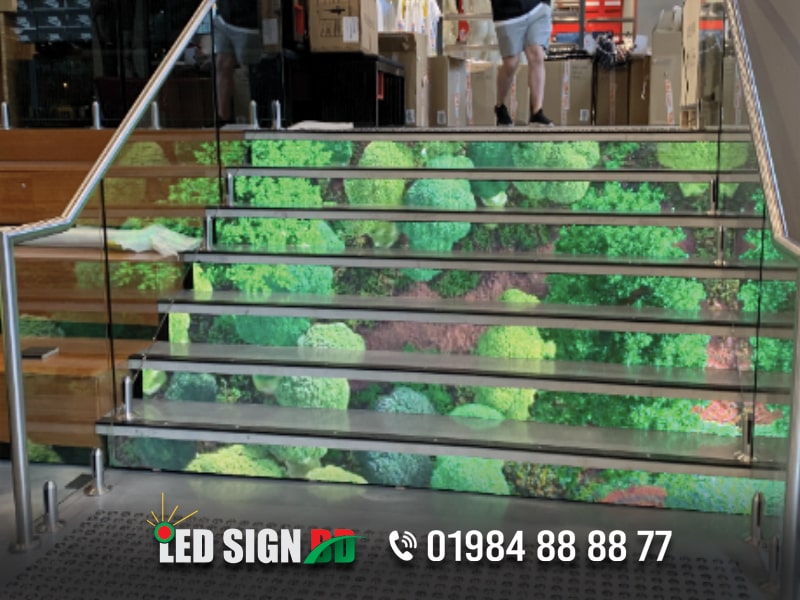 P1, P2, P3, P4, P5, P6, P7, P8, P9, P10 Led display board moving display rgb color stairs