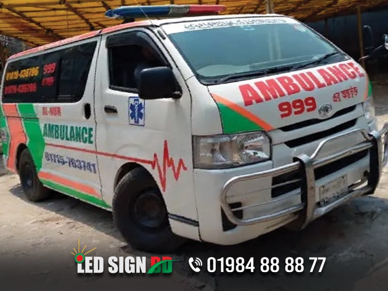 Ambulance Branding, Car Branding, Vehicle Branding and Sticker Branding