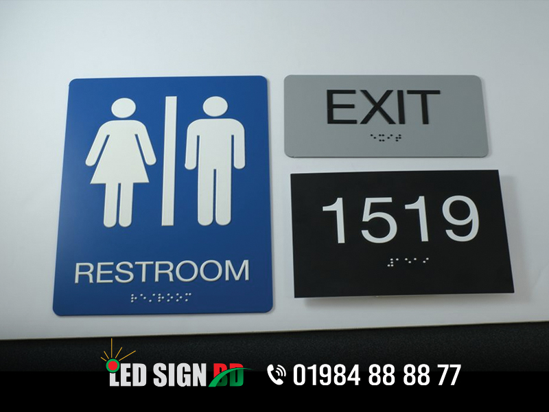 Rest room name plate, Smoke free building naem plate, Administrative office glass name plate, Led sign BD ltd providing and designing all kind of Name Plate in Bangladesh. You can get a price or quotation from led sign bd ltd for collects your dream Name Plate signage. Name Plate signage is the best lightweight and portable solution for you’re on the go display needs. Name Plate signage Price in Dhaka Bangladesh. We are working with Name Plate signage since 2006 inside Dhaka and outside Dhaka in Bangladesh. Call our team: +88 01984888877 Name Plate BD, Name Plate Design BD, Name Plate Company, Name Plate company in Dhaka Bangladesh, Bike name plate, wood name plate, house name plate, office name plate provider in Bangladesh, name plate price in Bangladesh, Office name plate, fiber board name plate, metal name plate, wood name plate, Glass name plate price in Bangladesh, House name plate in Bengali, door name plate design in Bangladesh, House name plate design, bari name plate design bd, Best Name Plates Stainless Steel Makers Price in Dhaka Bangladesh, Pocket Name plate provider in Bangladesh, Steel name plate designer bd, Name plate holder in Bangladesh, Name plate design for main gate, Doctor name plate in Bangladesh.