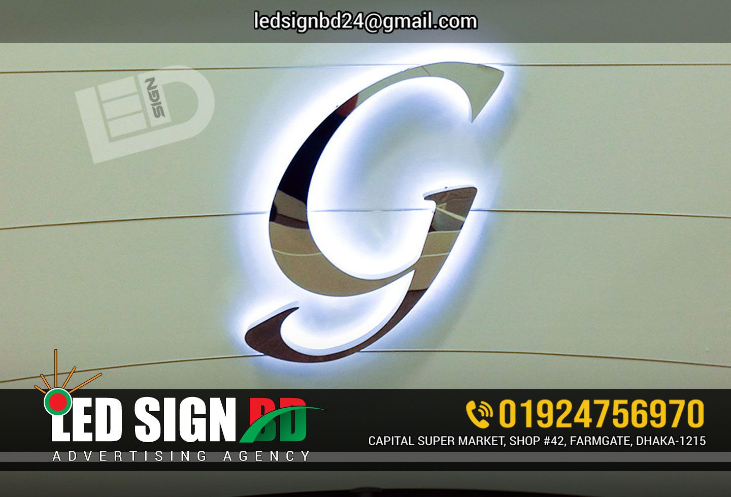 SS Top letter Signage, Best Neon Signage Agency in Dhaka Bangladesh