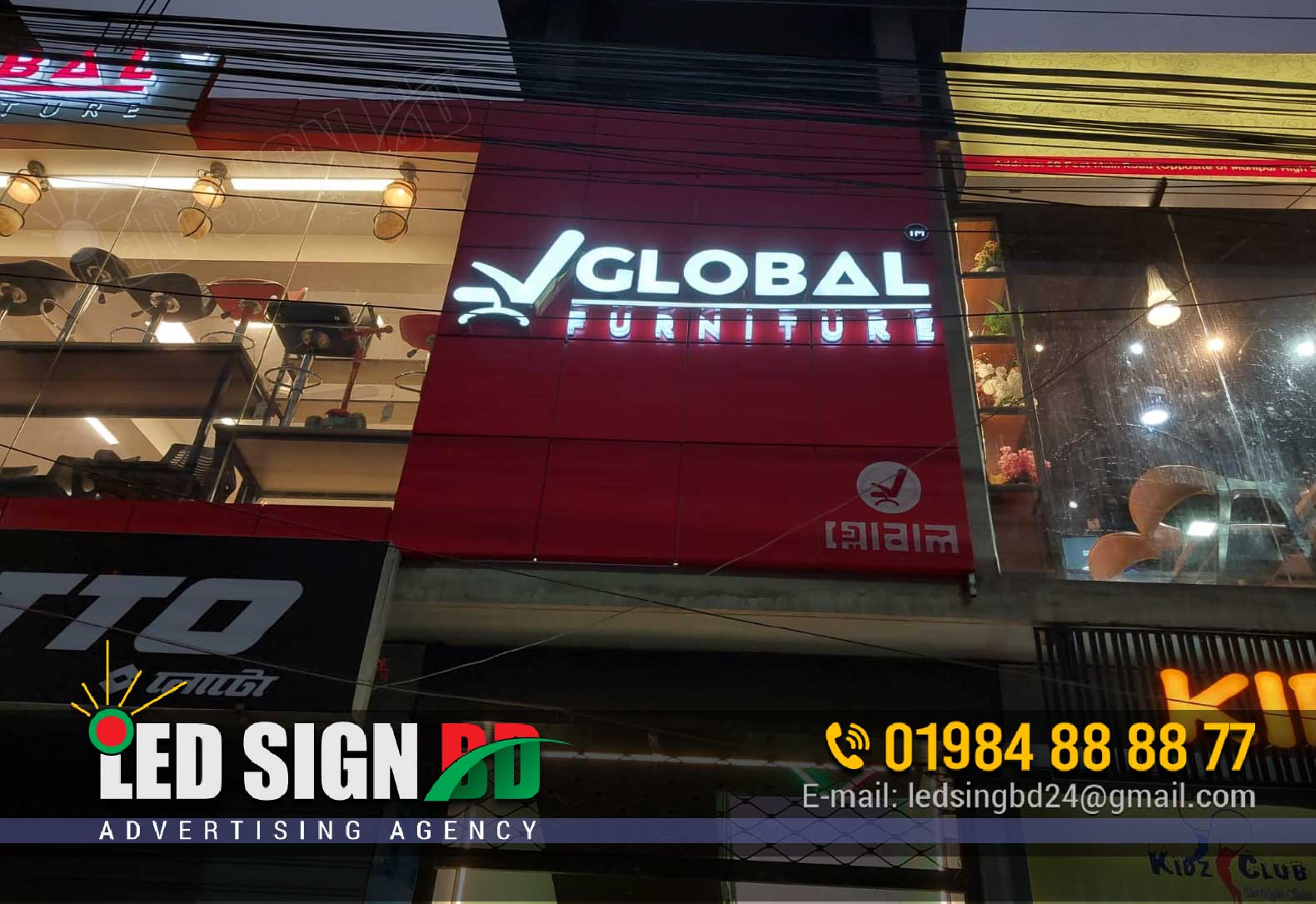 Acrylic Letter Signage in Dhaka Bangladesh, Logo Signs bd