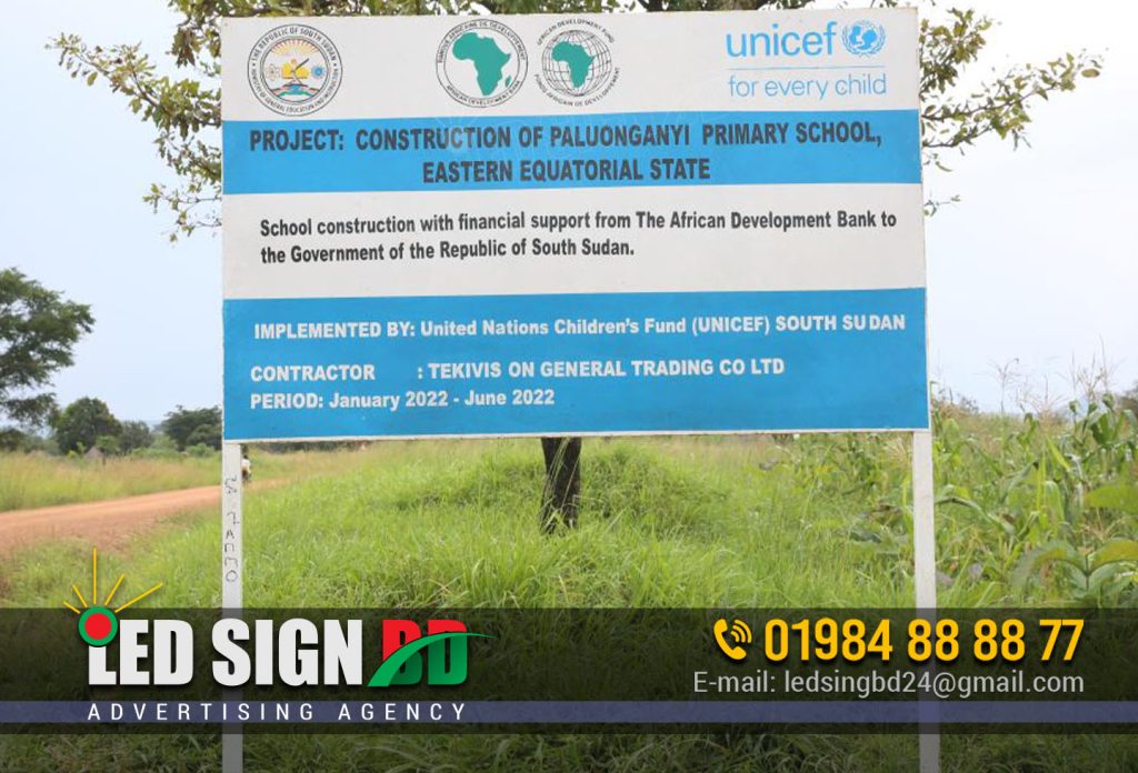 Project Sign Board Signage Price in Bangladesh