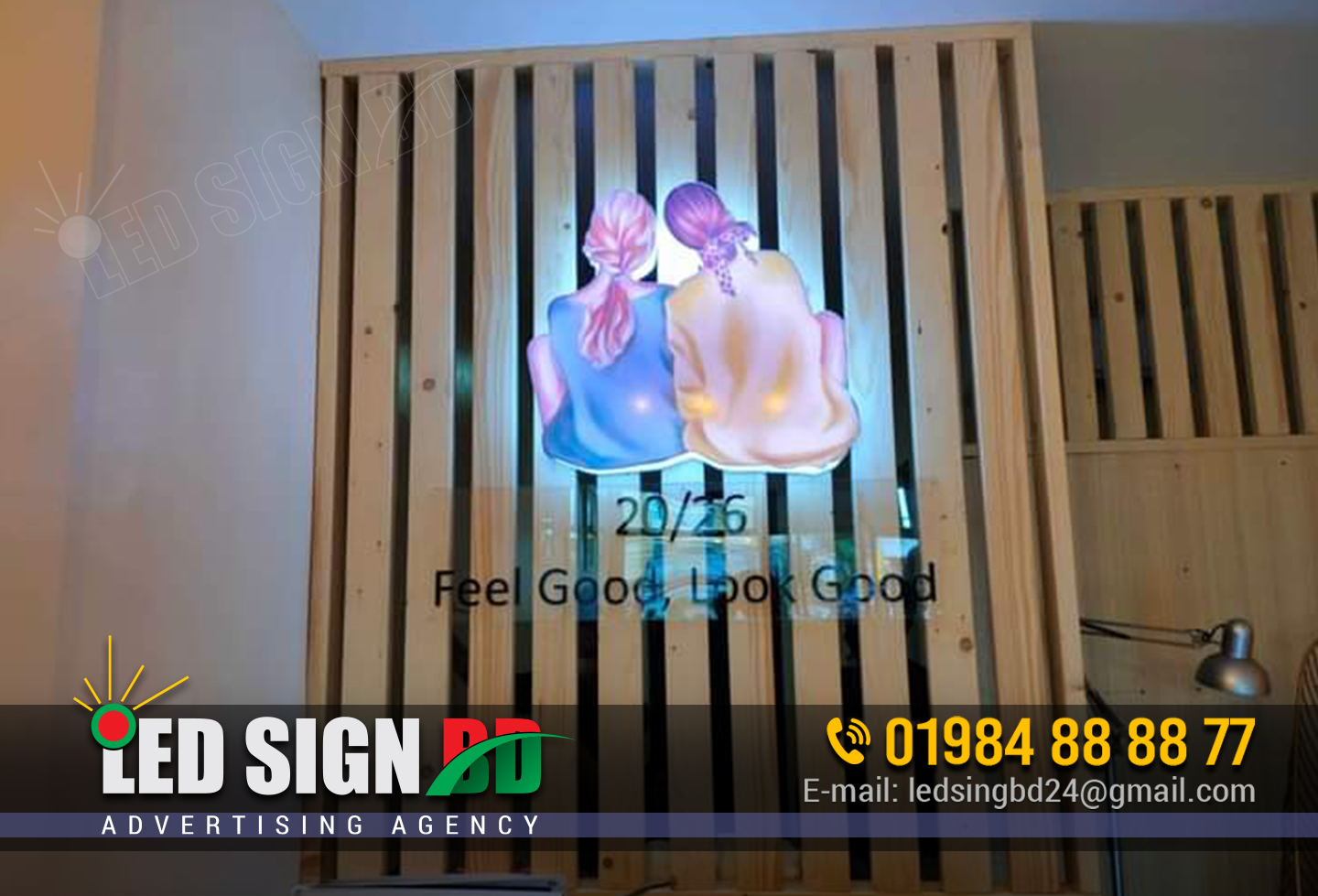 Neon Signage Advertising Agency in Dhaka Bangladesh, Acrylic Logo Signage