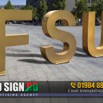 Alphabet Stainless Steel Letter Signage Making in Bangladesh