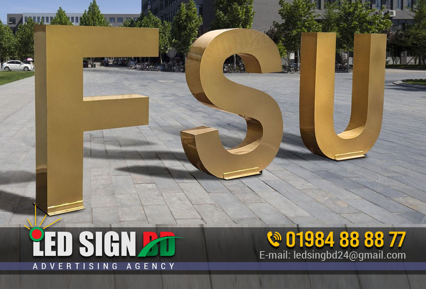 You are currently viewing Alphabet Stainless Steel Letter Signage Making in Bangladesh