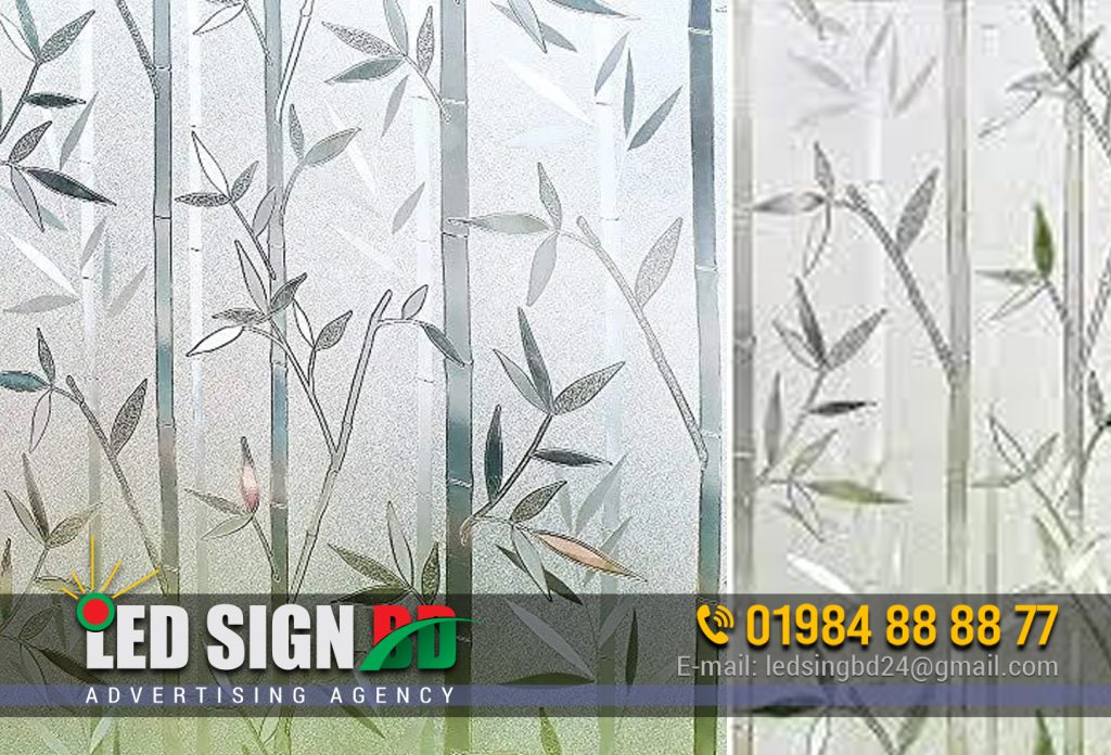 Waterproof Frosted Glass film sticker Cost Price Making