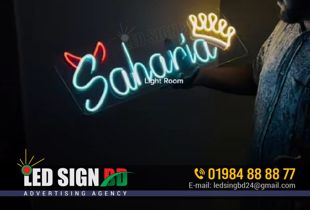 custom neon signs for room, custom neon signs IN Dhaka Bangladesh