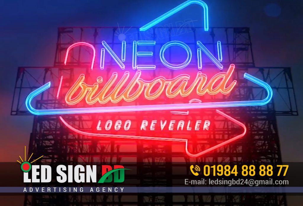 Neon Signboard Neon Billboard, Neon Letter Signage, RGB Color Neon Signage Dhaka Bangladesh, Best Led Signboard Company, Neon Advertising Billboard bd, supplier importer ecporter bd