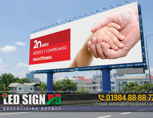 Real estate company signboard