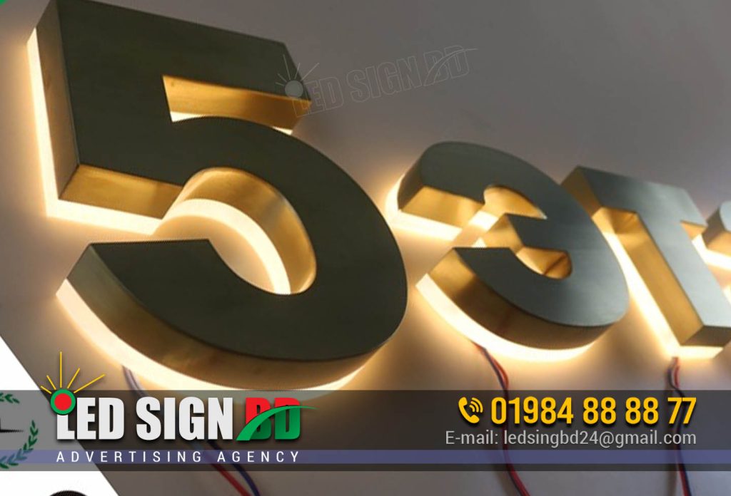 Led Stainless Steel Letters Signage Dhaka