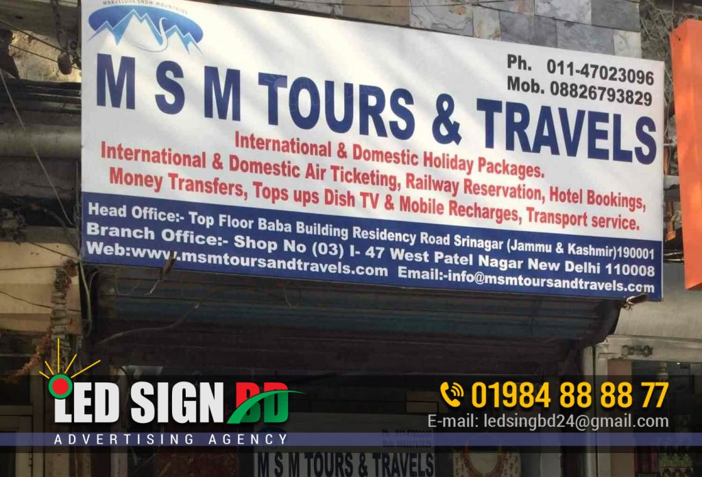 Tour And Travel Agency Signboard Billboard