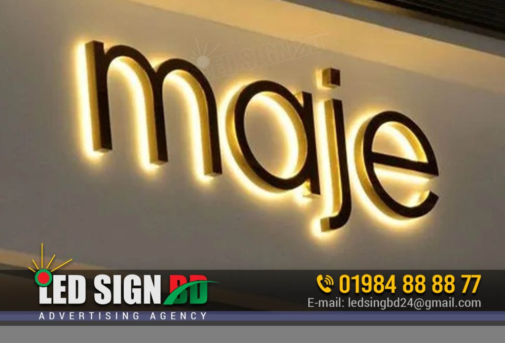 Led Letter Sign BD With a relentless focus on quality, durability, and aesthetics, we deliver LED letter signs that not only illuminate your business but also illuminate the path to success. Join us on this luminous journey and let your brand shine like never before! Exceptional Visibility: Our LED letter signs offer unmatched visibility, ensuring your business stands out, even in crowded environments or low-light conditions .Energy Efficiency: We use cutting-edge power supply modules that are not only reliable but also energy-efficient, helping you reduce operational costs. Durability: Our commitment to using premium-quality materials guarantees that your LED letter sign will withstand the elements and maintain its brilliance for years to come. Customization: We understand the importance of a unique brand identity. Our signage solutions can be tailored to your specific design preferences and brand guidelines, ensuring a one-of-a-kind look. Low Maintenance: Thanks to our high-quality components, our LED letter signs require minimal maintenance, allowing you to focus on your business without worrying about constant upkeep.