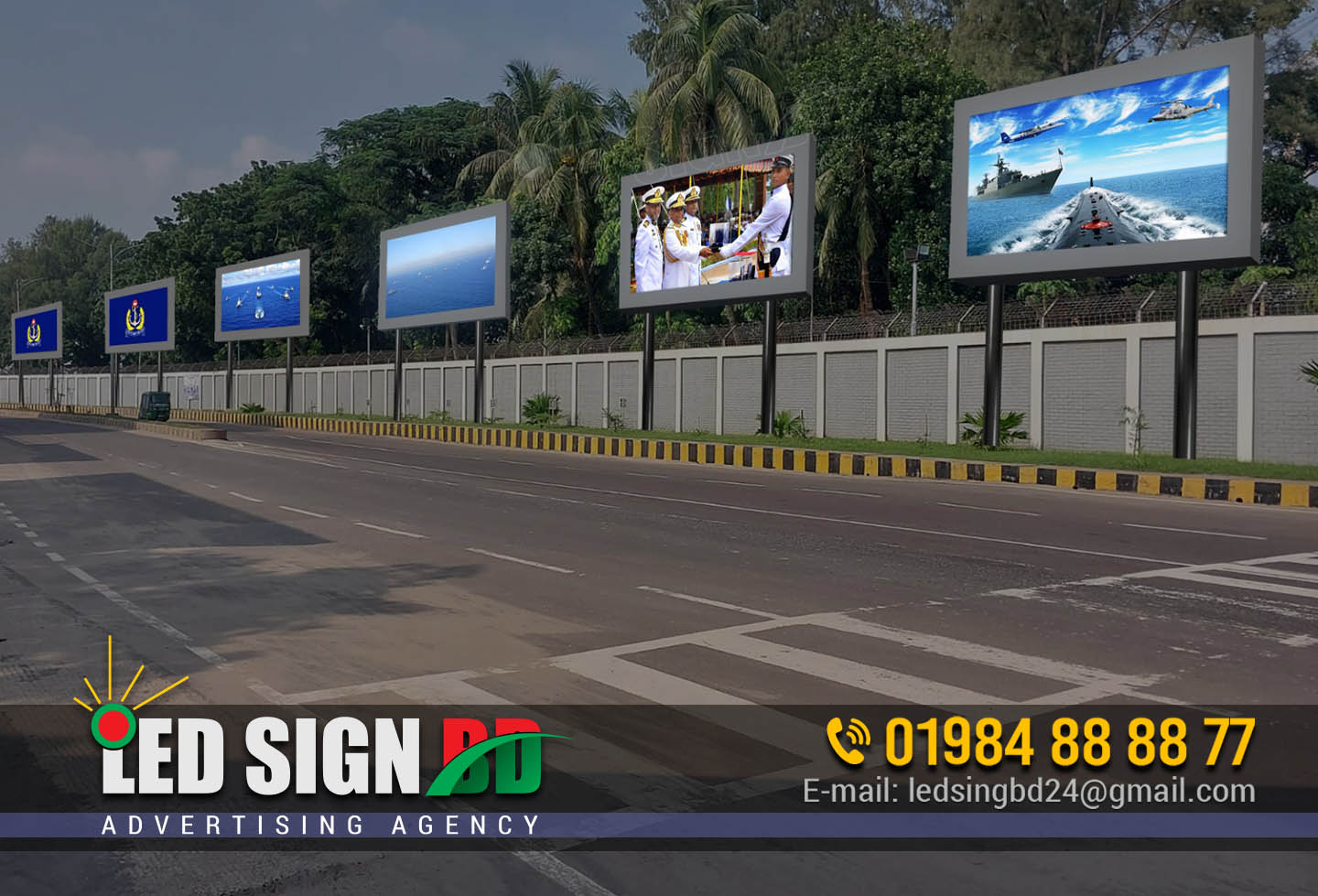 Outdoor Digital Led Display Supplier And Provider BD Advertising Led Display Screen price in Bangladesh. LED is professional Indoor/Outdoor LED display Supplier and service provider in Bangladesh. LCD/LED Digital Signage Advertising Display Kiosk with best Price in BD. LED Outdoor Display Billboard Banner in Bangladesh. LED Outdoor Display Billboard Banner in Bangladesh. LCD/LED Digital Signage Advertising Display Kiosk. LED display board sales in Mohakhali Dhaka Bangladesh. We deal in large outdoor and indoor multi color electronic LED displays, LED signs and LED Signage suppliers for major advertising campaigns. Outdoor led screen p5 price in Bangladesh. Bangladesh Led Display Board Buyers Directory provides list of Bangladesh Led Display Board importers, buyers and purchasers who wanted to import led display. the Best LED Sign & High-Quality Digital Signage Maker Companies in Bangladesh for our customers since 2012 in Dhaka, Bangladesh. All Kind of Digital Print Pana, PVC, 3D Sticker, Shop Sign, Name Plate, Lighting Sign Board, LED Sign, Neon Sign, Acrylic Sign, Moving Display. Lighting Signboard and Profile Lighting Box. Led Message Display Sign Board Maker in Bangladesh. My company name: Led Sign BD Ltd. Contact: 01984888877