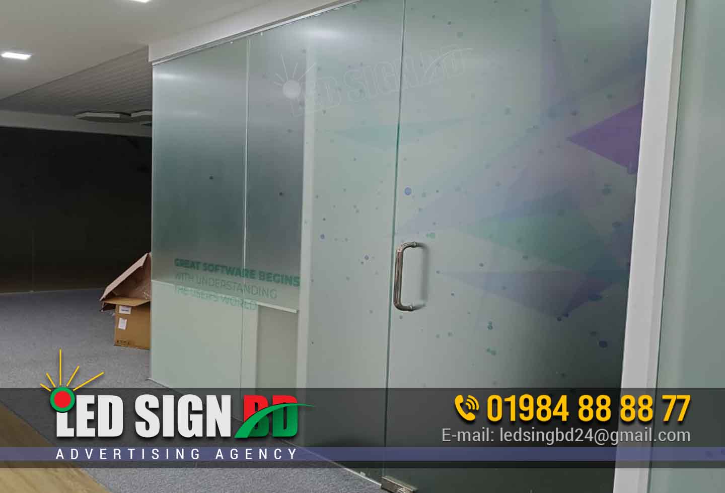 Office Door Frosted Glass Sticker Supplier BD