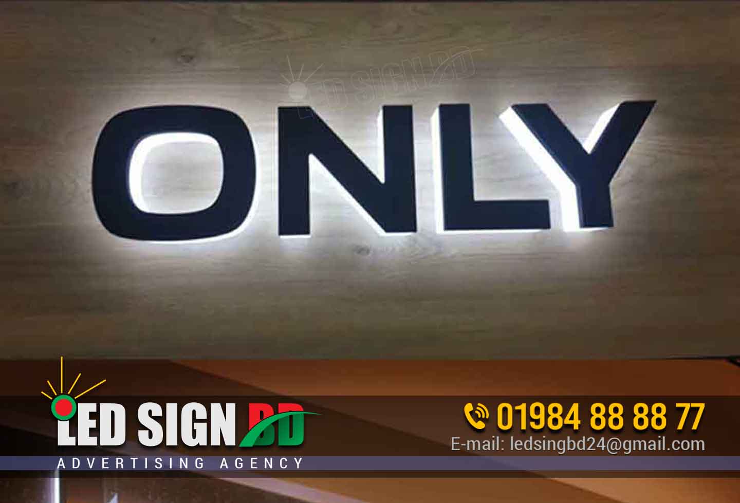 LED SIGN BD LTD - Your Illuminated Path to Success Welcome to LED SIGN BD LTD, your trusted source for cutting-edge LED sign solutions that redefine advertising and signage. We are committed to innovation, excellence, and customer satisfaction. Here's everything you need to know about us: Company Details Company Name: LED SIGN BD LTD Website: LEDSIGNBDTLD.COM Email: info@ledsignbdltd.com Phone: 01984888877 Our Product Range At LED SIGN BD LTD, we offer a diverse range of high-quality signage solutions designed to elevate your brand and captivate your audience: 1. Digital Electric Billboards Our digital electric billboards are the future of advertising. They provide vivid displays and dynamic content capabilities, making your message stand out. 2. LED Moving Displays Stay ahead of the competition with our attention-grabbing LED moving displays. These signs are perfect for businesses aiming to make a lasting impression. 3. Lighting SS Acrylic 3D Letters Illuminate your brand with our elegant lighting SS acrylic 3D letters. These letters offer a perfect blend of aesthetics and functionality. 4. Shop Signs Enhance your storefront's visibility with our customizable shop signs. They are designed to attract potential customers and leave a lasting impact. 5. Pana Profile Letter Signboard The Pana Profile Letter Signboard is a versatile choice suitable for various businesses. Its precise craftsmanship ensures your message is highly visible. 6. Billboards Our billboards are iconic advertising platforms designed to help you reach a vast audience. Your message will be seen far and wide with our high-quality billboards. 7. Nameplates Nameplates are your business's first point of contact with customers. Our nameplates are designed to create a memorable first impression. 8. Neon Decoration BD For a touch of classic nostalgia, our neon decoration options are a perfect choice. They add a unique flair to your branding. Our Locations We proudly serve multiple locations across Bangladesh, including Dhaka, Chittagong, Cumilla, Rangpur, Gulshan, Banani, Airport, Uttara, Savar, Mymensingh, Khulna, Rajshahi, Sylhet, and more. Wherever your business is located, we can cater to your signage needs. At LED SIGN BD LTD, we do more than provide signs; we illuminate your brand's potential. Our commitment to quality, innovation, and customer satisfaction sets us apart in the industry. Whether you need dynamic digital displays, elegant 3D lettering, or classic neon signs, we have the solutions to meet your needs. Join us in shaping the future of signage. Contact us today, and let's light up your path to success.