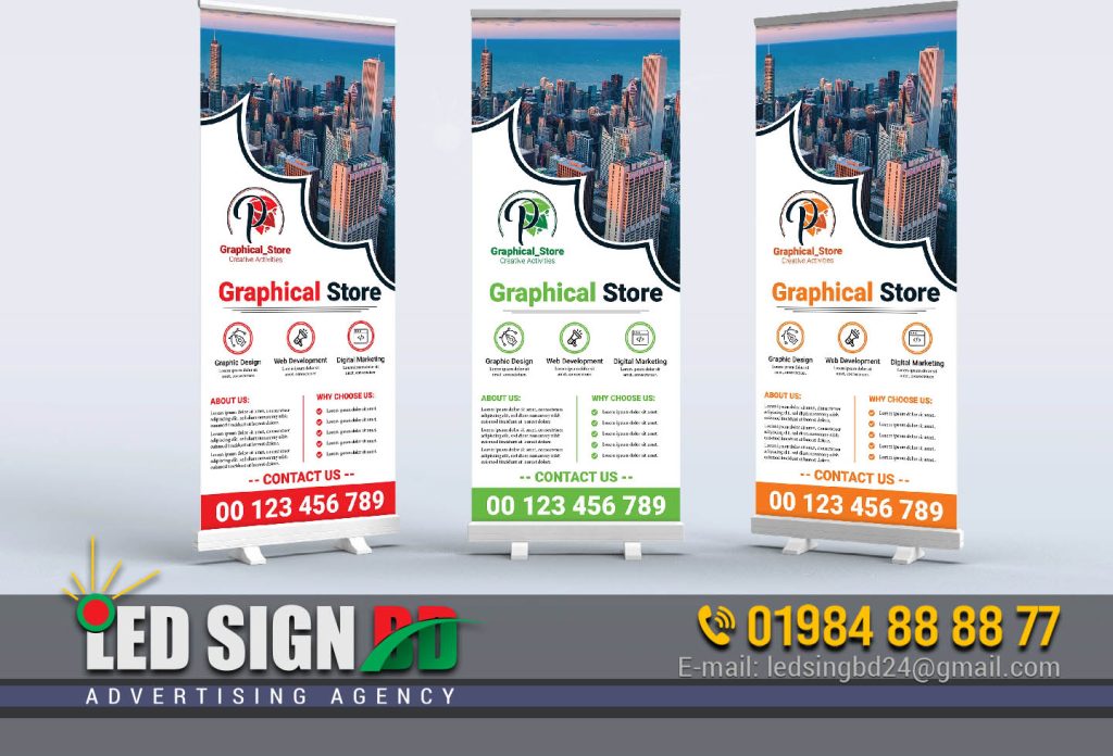 X-Stand Pop Up & Roll up Banner Price Bangladesh