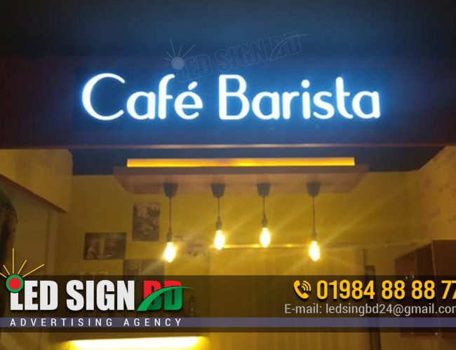 Cafe Bsrista Led Letter Signs Making Dhaka