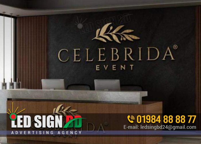 RECEPTION INTERIOR BY ACRYLIC AND SS LETTER SIGNS