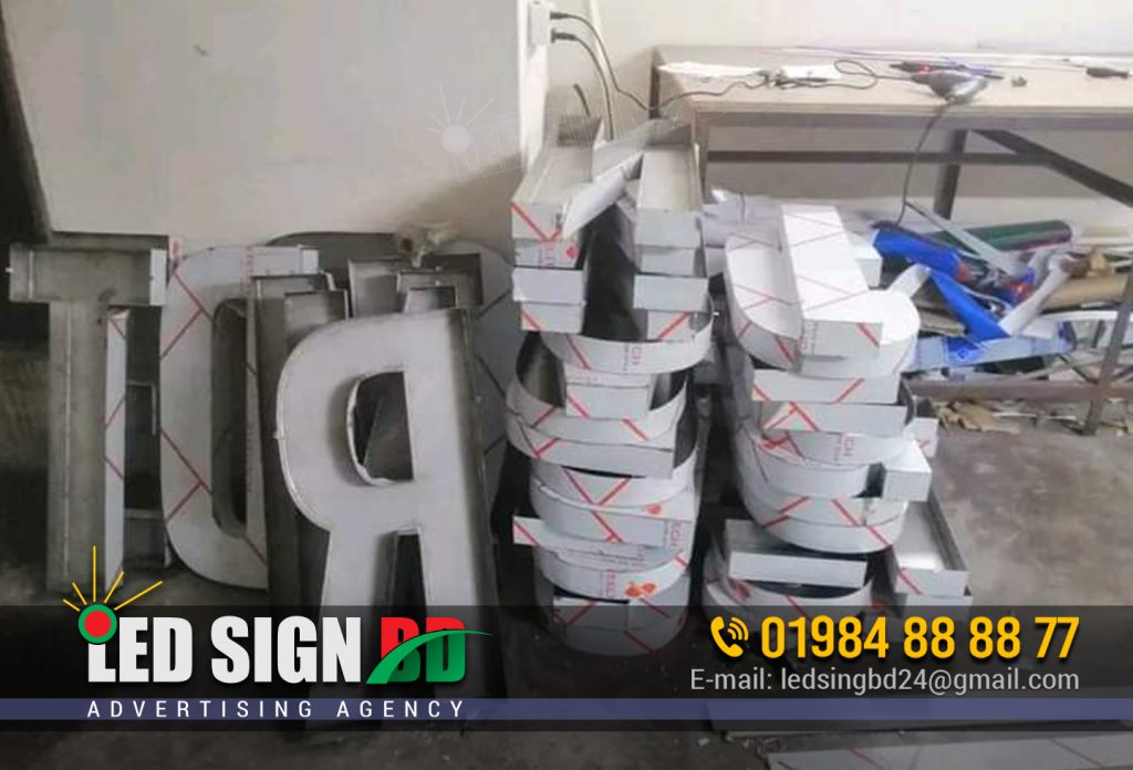 LETTER SIGNAGE FACTORY IN GULSHAN, SIGNBOARD COMPANY IN GULSHAN | Signboard printing in Bangladesh by LED SIGN BD LTD