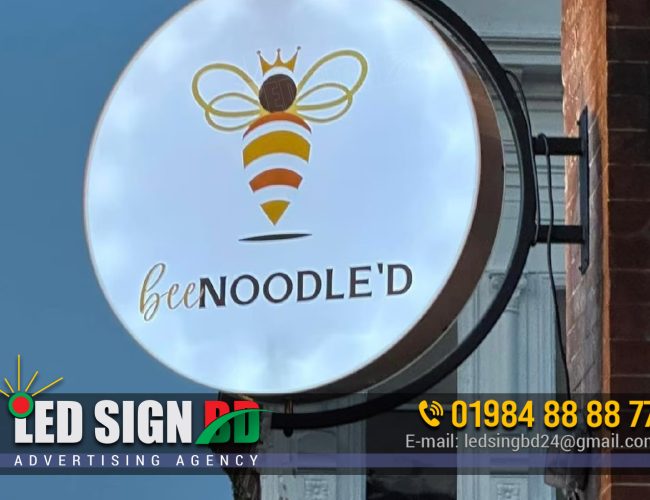 Storefront LED Bell Sign Board Making in Bangladesh