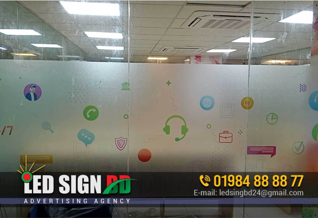 BD Office glass sticker price in bangladesh