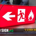 Fire Exit LED Directional Sign Board in Bangladesh