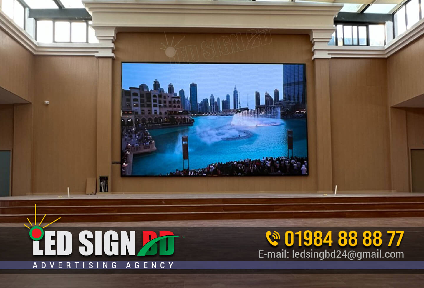 outdoor advertising screens prices