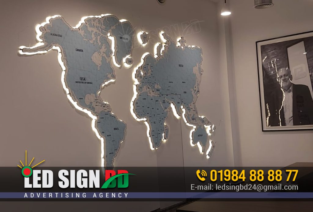 LED STICKER MAP