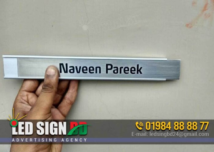 Sliding Name Plates