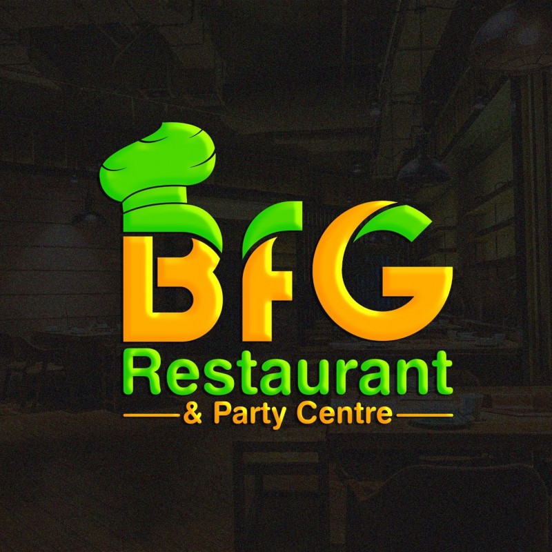 BFG Restaurant And Party Center Acrylic LED Logo Sign Board