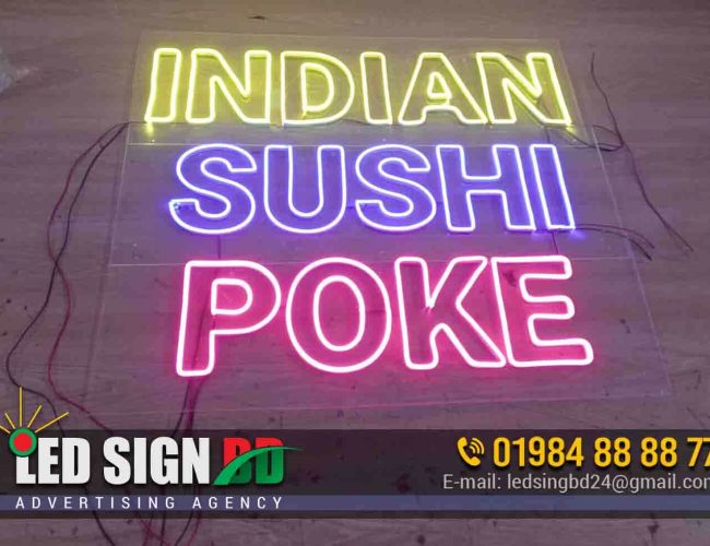 INDIAN NEON SIGN SHOP IN DHAKA