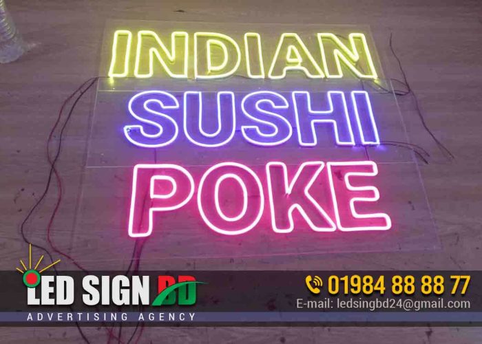 INDIAN NEON SIGN SHOP IN DHAKA