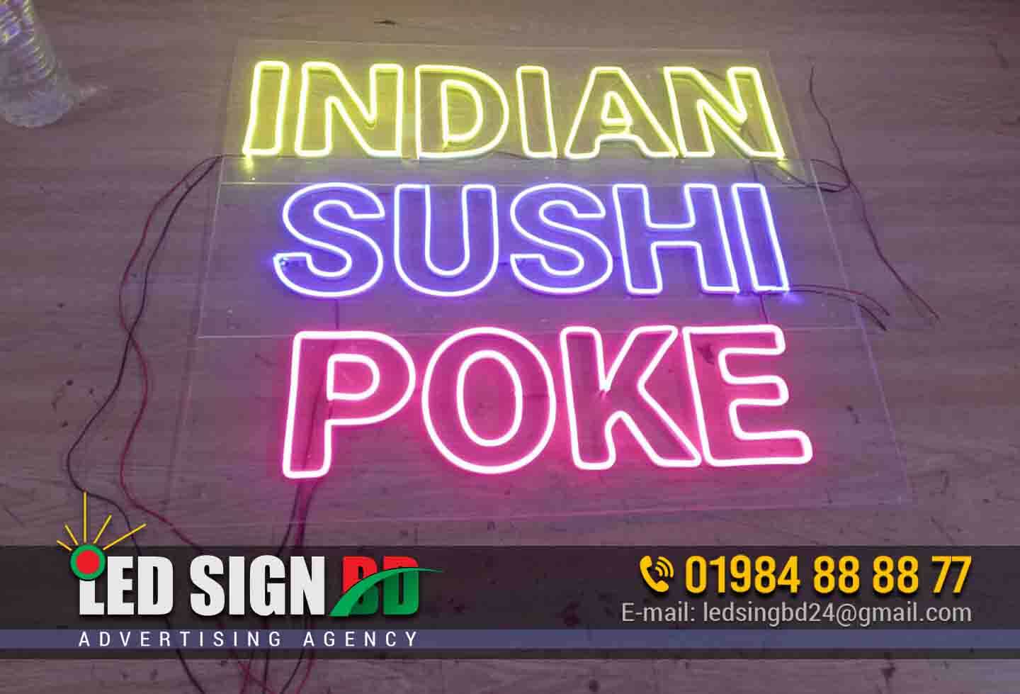 INDIAN NEON SIGN MAKER SHOP IN DHAKA