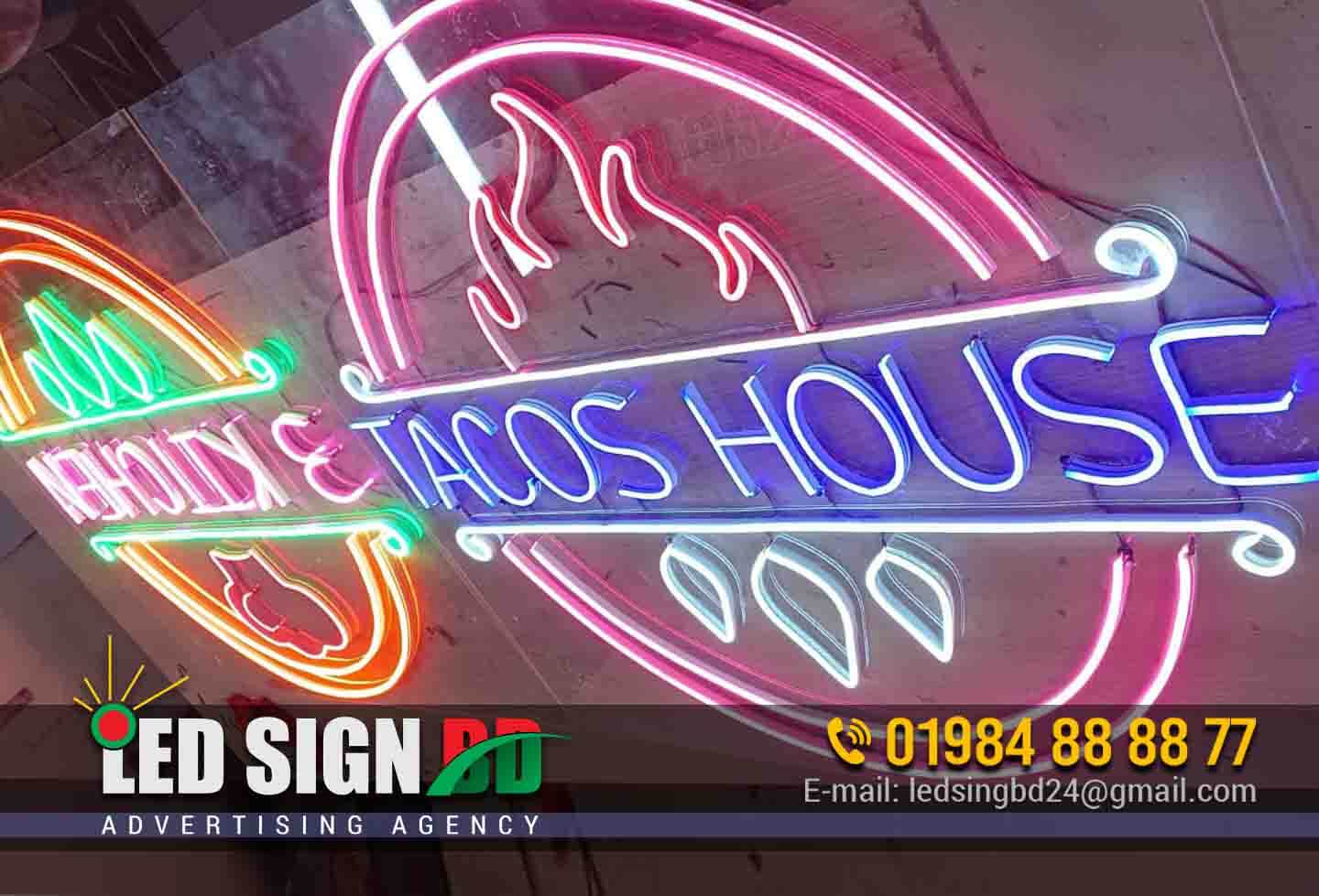 Neon Sign Board price in Bangladesh 2024