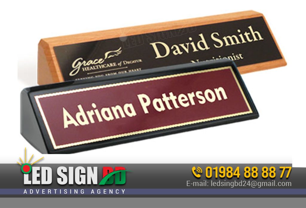 Desk Name Plates