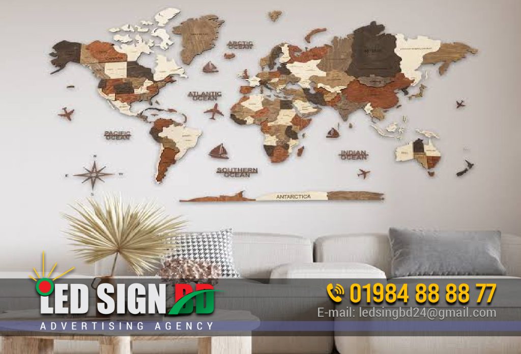 World Map Wall Decal