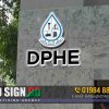 DPHE OFFICE OUTDOOR FORNT ACRYLIC BACKLIT LETTER NAME PLATE