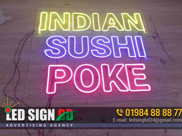 INDIAN NEON SIGN MAKER SHOP IN DHAKA, Neon Sign Board & Neon Open Light