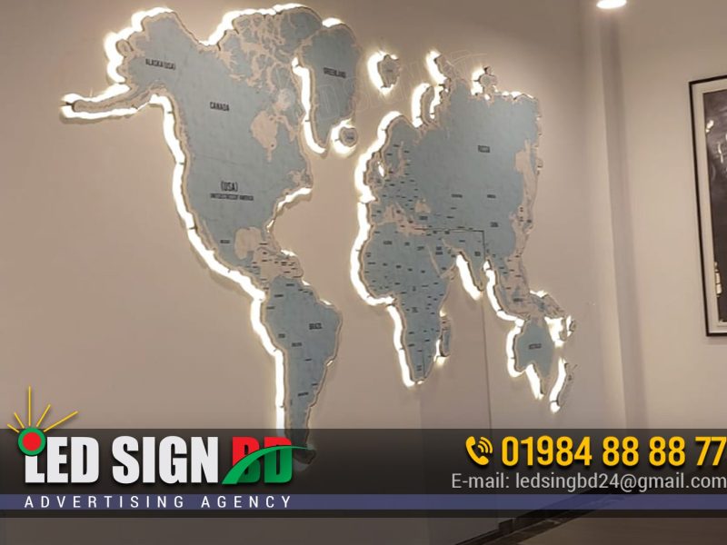 World Map Sticker Printing in Bangladesh