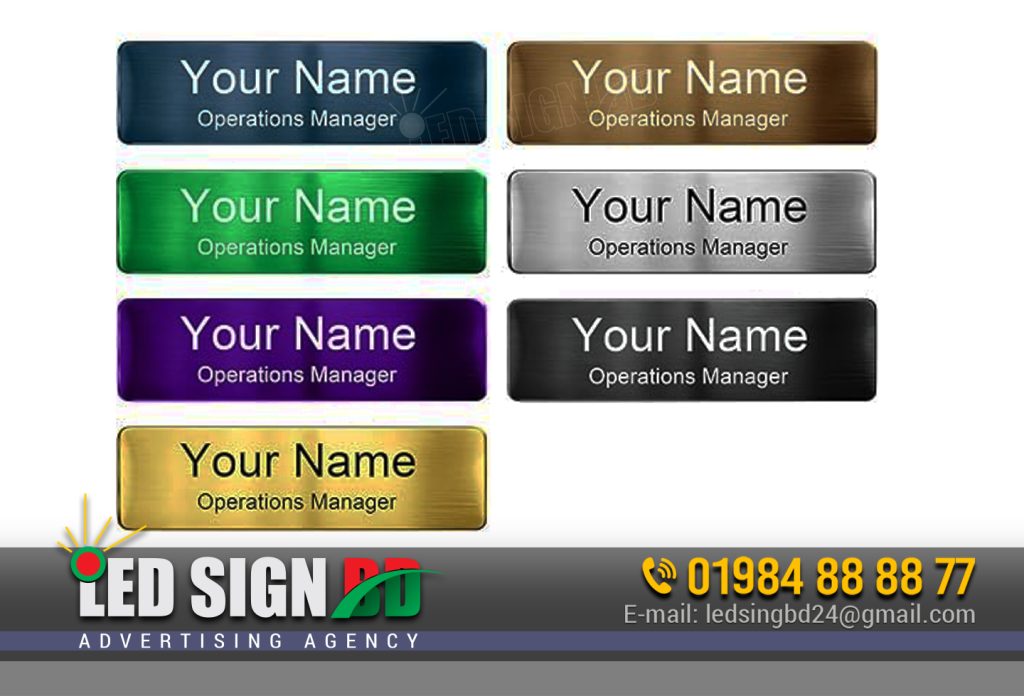 Magnetic Name Plates Making in Dhaka