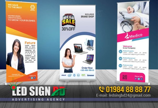 Roll up banner design and printing