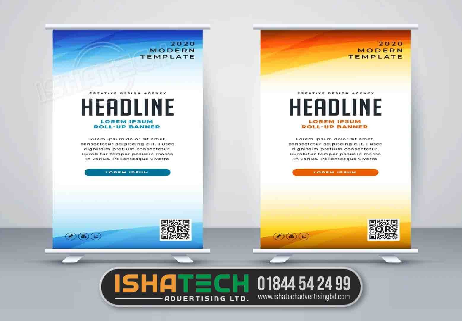 Rollup Banner Design Size In Inches