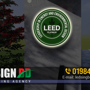 Round LED Name Plate