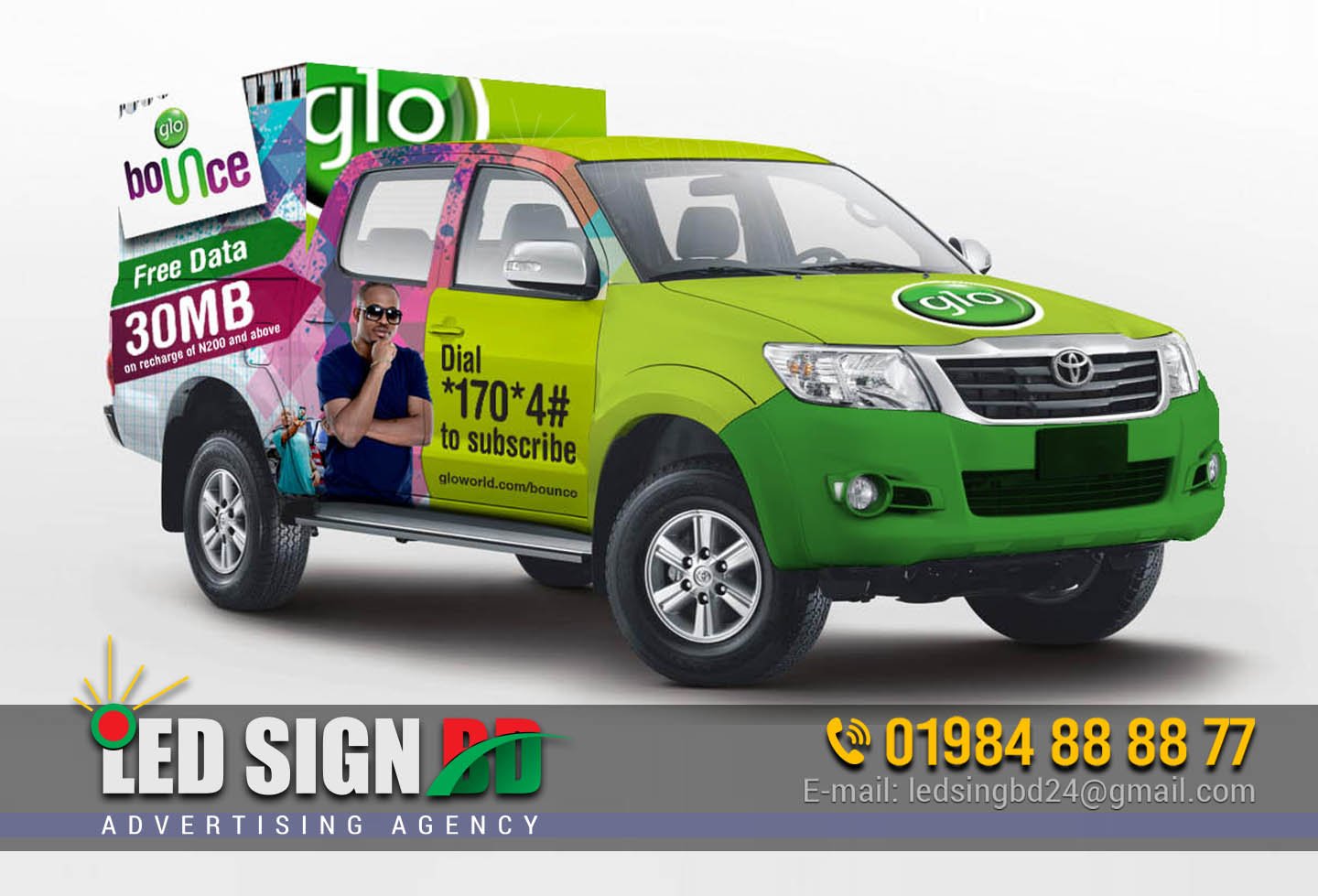 Car Stickers - LED SIGN BD LTD | Custom LED Sign Board, Name Plate ...